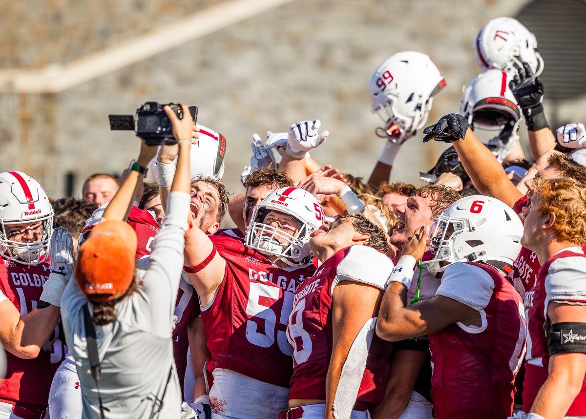 ColgateFB's tweet image. How we feeling, Raider fans!? 

#GoGate | #DrawTheLine
