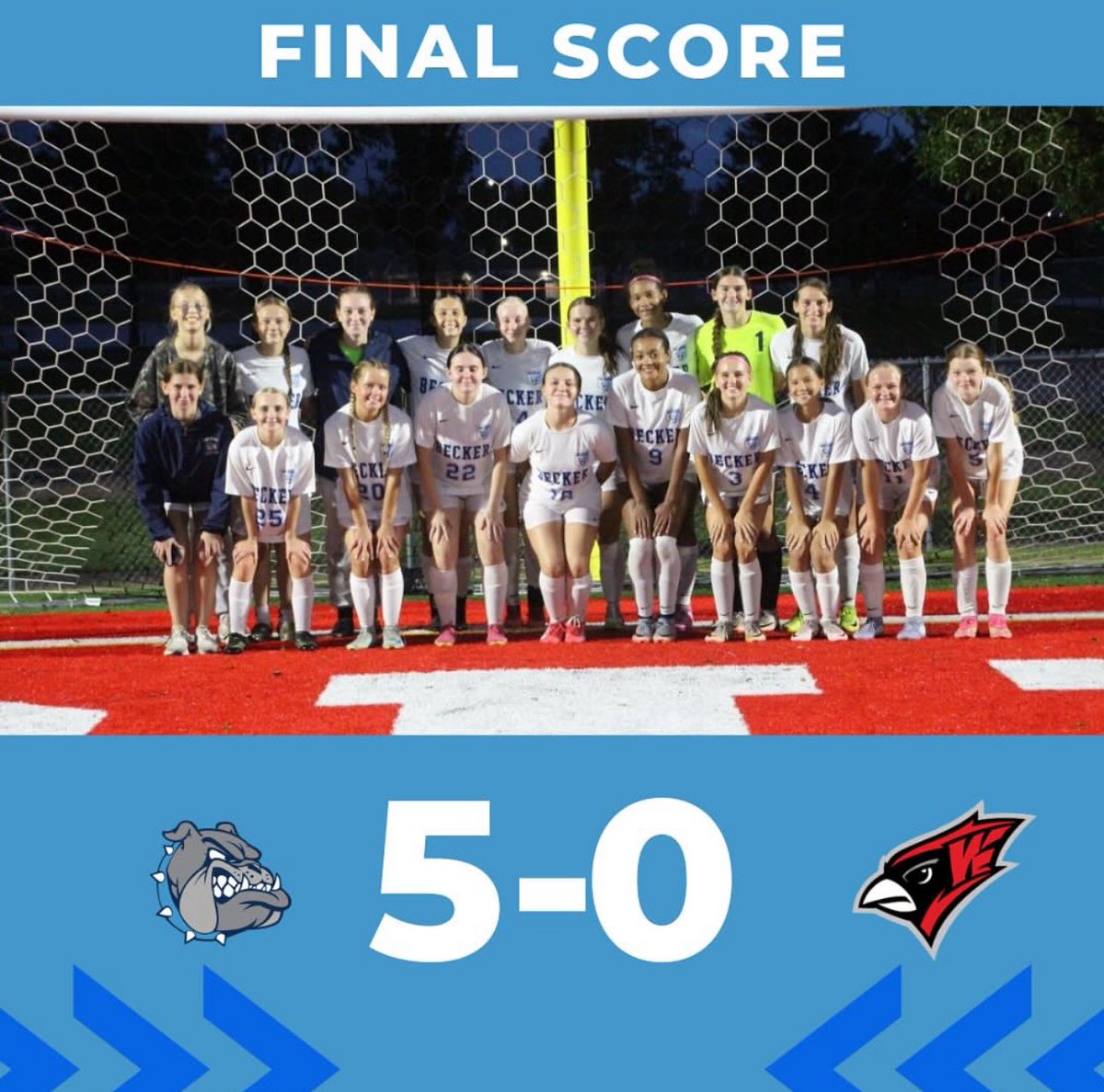 The squad finishes game 7 in a 12 day stretch w/ a nice win. 
<a href="/AndieChangamire/">Andersyn Changamire</a> (<a href="/AdeleChangamire/">Adele Changamire</a> ) 
Adele Changamire (Kali Schendzielos)
Adele C. (<a href="/Alyssa_Kinney_/">Alyssa_Kinney</a> )
Adele C. (Andie C.) 
Adele C. (Andie C.) 
<a href="/JulianaJStach/">Juliana Stach</a> 13 saves 
Big <a href="/mississippi8MN/">Mississippi 8</a> games this week .