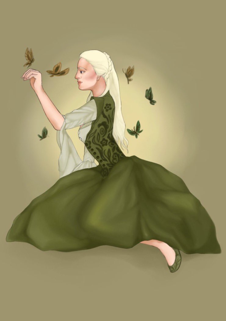 Day 7: Free Day 
Helaena Targaryen and butterflies 
by <a href="/Peerlescumber/">phouqe17 comms open</a>