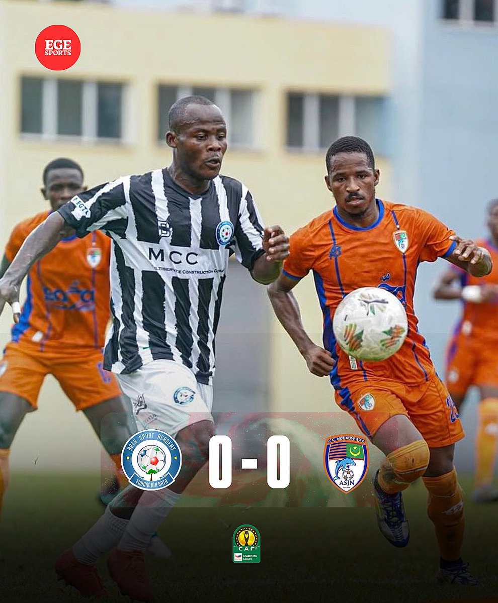 🏁 ¡FINAL en el Estadio de Malabo!

Fundación Bata debuta en competiciones interclubes con un 0-0 ante FC Nouadhibou en Malabo.

La clasificación se definirá en Mauritania. #TotalEnergiesCAFCL