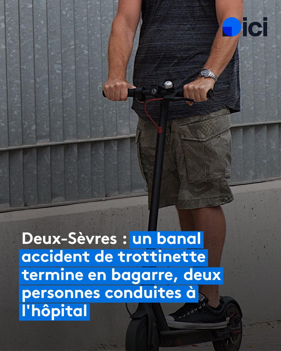 Cinq piétons et un homme sur une trottinette en sont venus aux mains à Bressuire. 
l.ici.fr/sKF