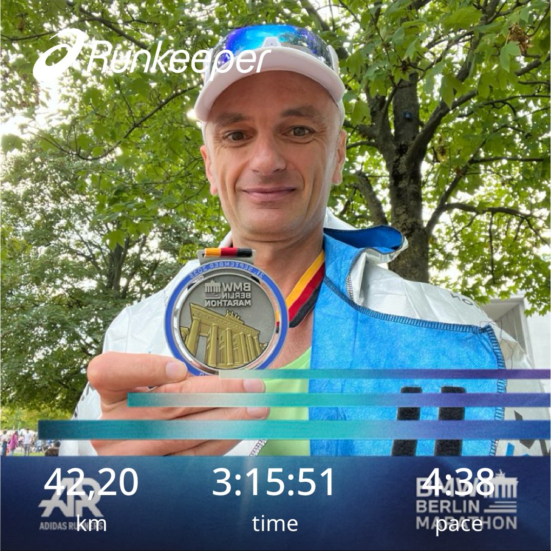AnglyRun's tweet image. One star earned, a new PB set. The journey to all six Majors continues! #BerlinMarathon #RunningCommunity
