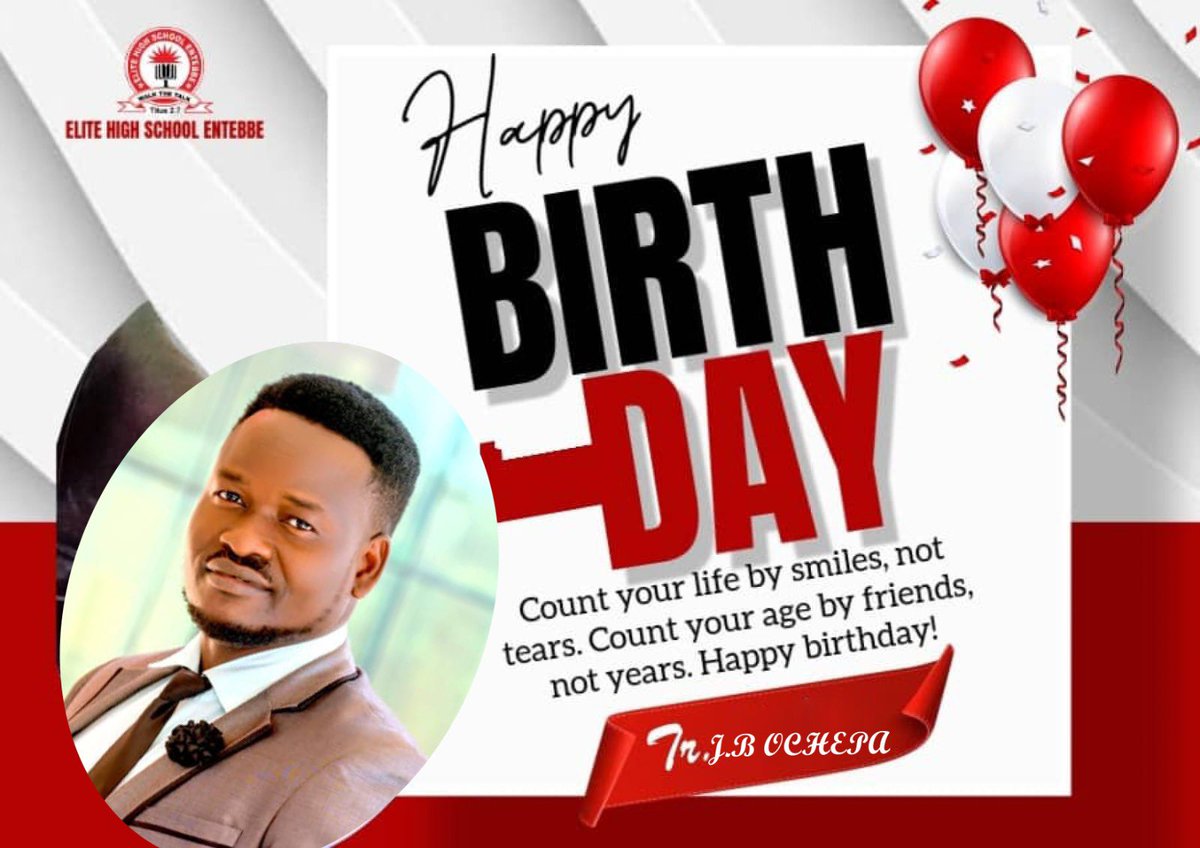 Happy birthday to our very own from the ICT department. JOHN BOSCO OCHEPA.