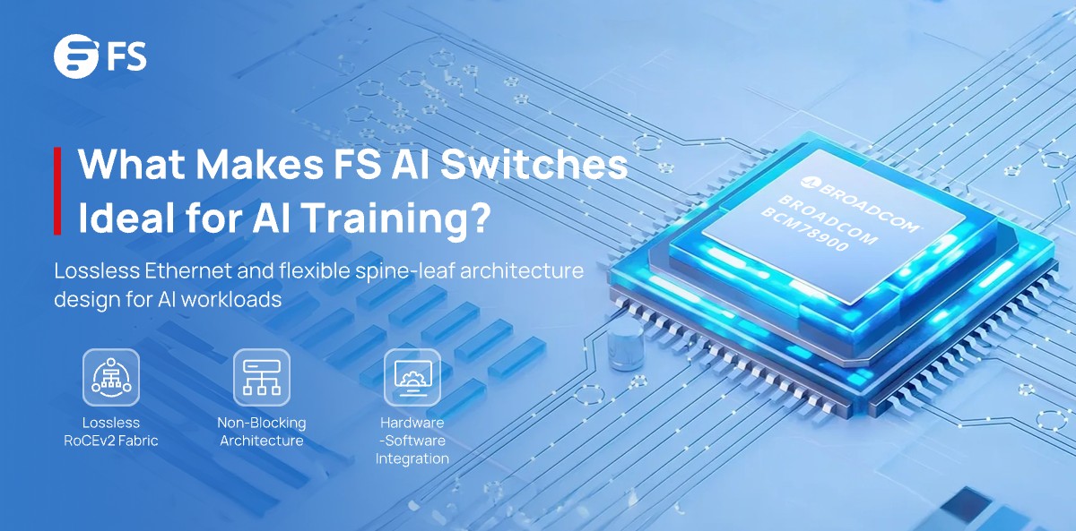 FScom_inc's tweet image. Build AI training networks that scale.
FS AI switches deliver RoCEv2 lossless Ethernet, 200G/800G non-blocking design, and hardware-software integration—purpose-built for intensive AI workloads.
🔗: fs.com/c/hpc-ai-picos…
 #AIInfrastructure #DataCenterNetworking