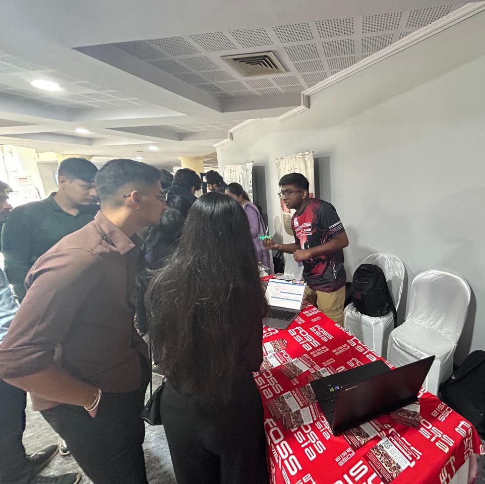 fossasia's tweet image. FOSSASIA Team at #IndiaFOSS! A vibrant gathering of open tech enthusiasts, developers, and communities from across India. Inspiring talks, great energy, and meaningful connections all around. @AuswinSrivatsav
#FOSSASIASummit2026 #IndiaFOSS #OpenSource