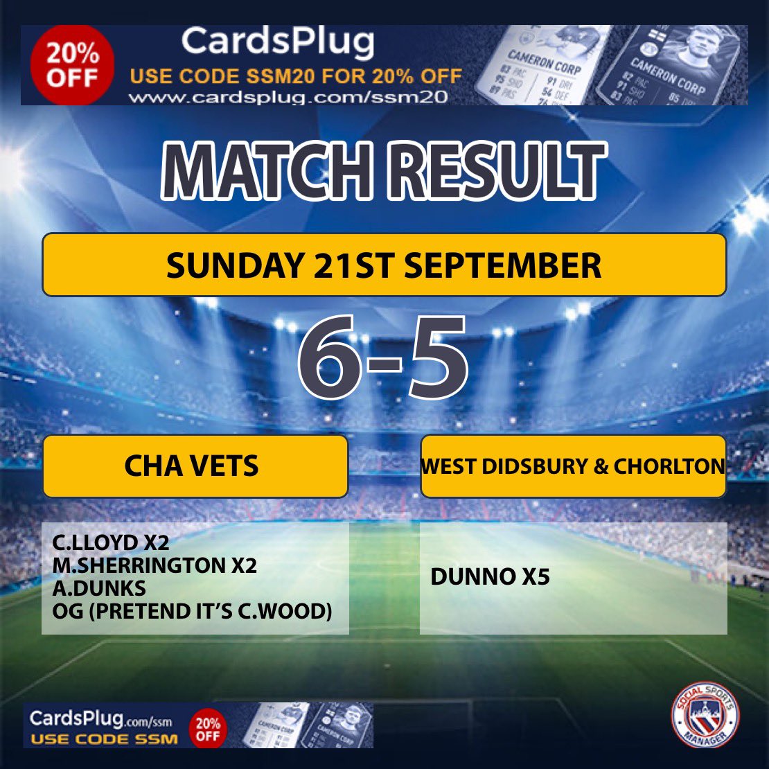 Cheadle Hulme Albion Vets F.C tweet media