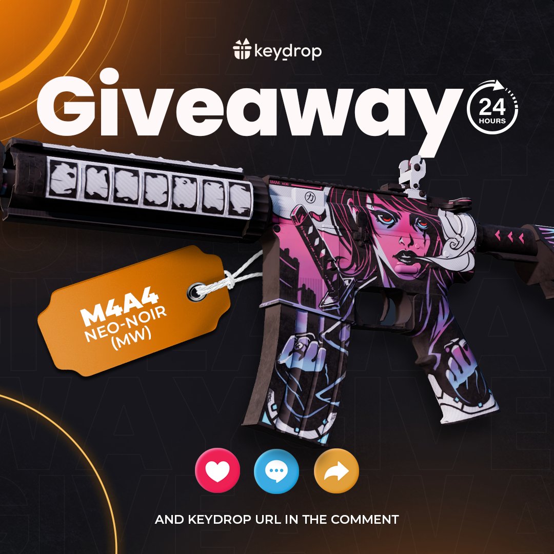 🏆 Ready to grab a FREE skin? Just follow these steps 👇

❤️ Like last 3 posts
🤝 Follow us!
🔁 Retweet!

⏰ Wait 24 hours!
⚠️ Remember to add your keydrop profile url in the comments