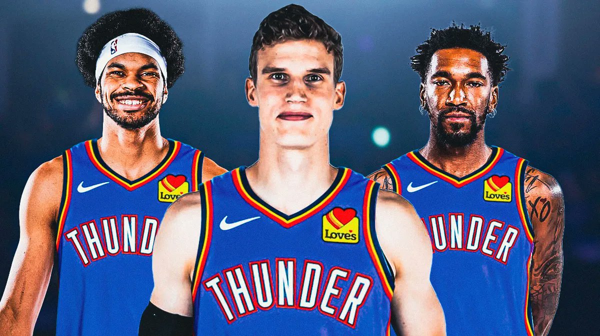 En este artículo de Yahoo Sports, firmado por
<a href="/ClutchPoints/">ClutchPoints</a>
marcan tres objetivos de traspaso para los campeones OKC:  
Lauri Markkanen 
Malik Monk 

Jarrett Allen  Los dos primeros tienen cierto sentido, lo de Allen ninguno.

sports.yahoo.com/article/3-okla…