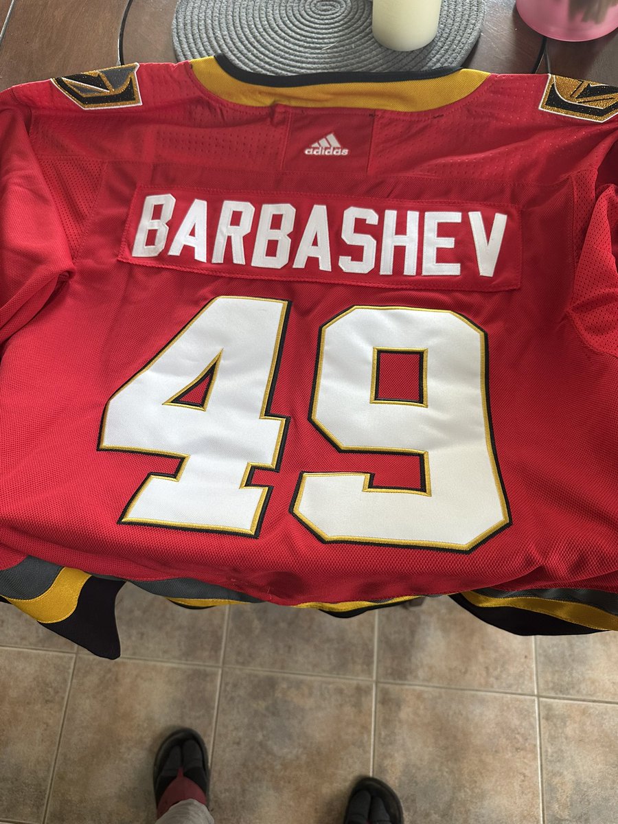 BosseHabsFan's tweet photo. @VGKgoaliegirl Small part of my collection. Can’t wait to be back in Vegas in November and take in my first game at the Fortress. Hoping to get a chance to get at least one of the Barbashev jerseys autographed. Coming from Moncton, New Brunswick where he played his Junior hockey https://t.co/FYvC8hT02H