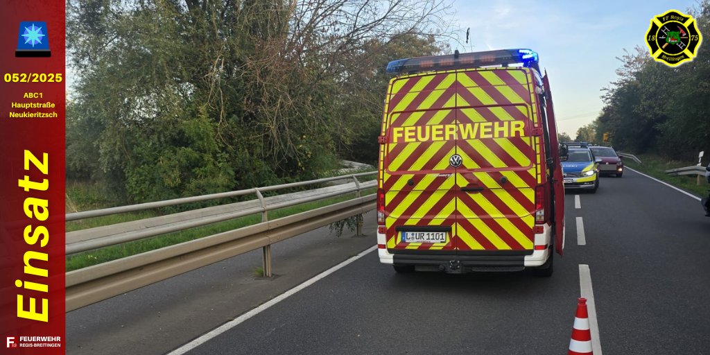 +++ Verkehrsunfall - 20.09.2025 - 17:45 Uhr +++        

Weitere Informationen zu diesem Einsatz und alle weiteren Einsatzberichte finden Sie auf unserer Website unter: ff-regis-breitingen.de 

#imEINSATZfürREGISBREITINGEN #WIRfürREGISBREITINGEN #RegisBreitingen112
*mt