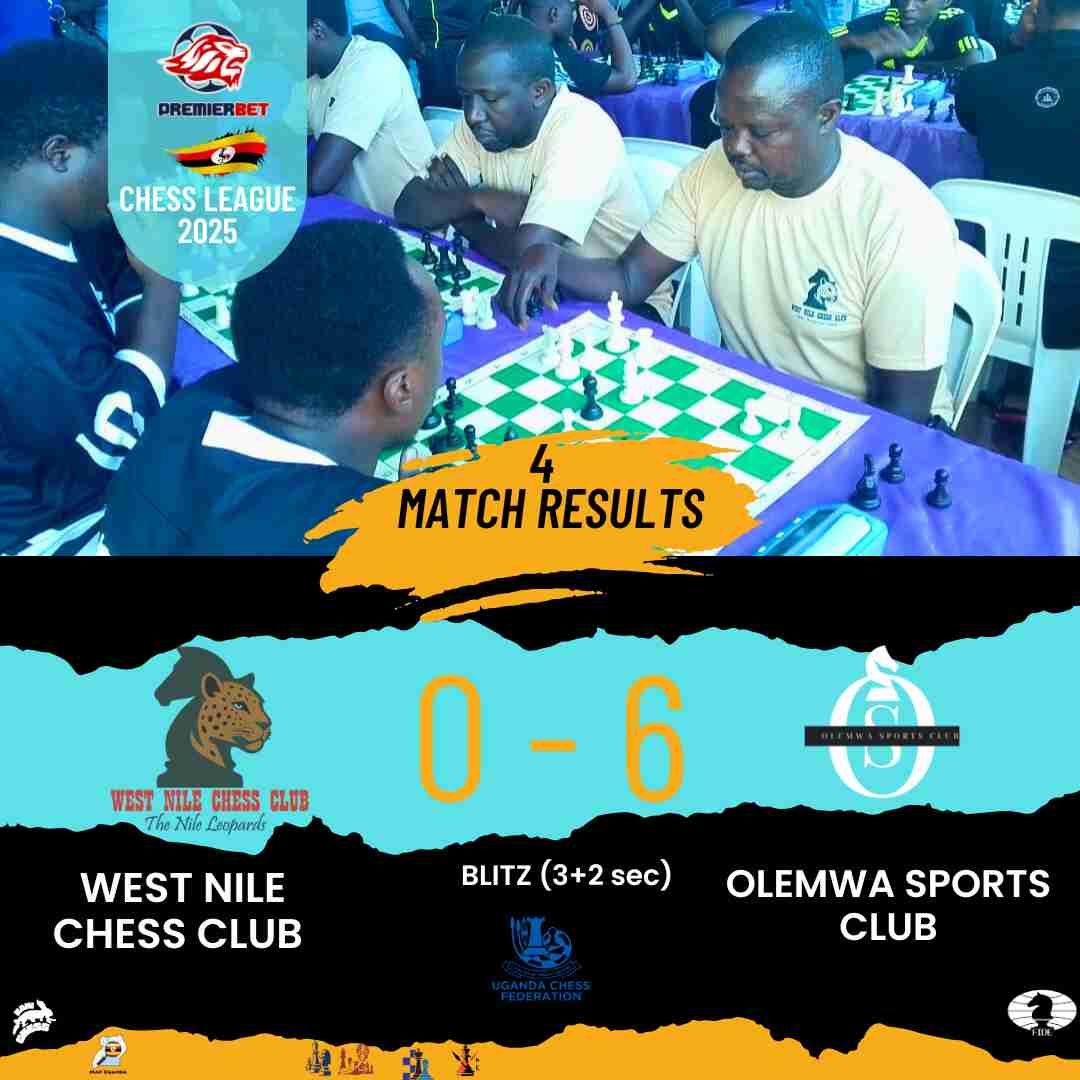 OlemwaSports's tweet image. In Blitz, the team won both Rounds 4 and 5. 

West Nile Chess Club and Western Express Chess Club.

#BlitzChess #Chess #UgandaChess #OlemwaChess