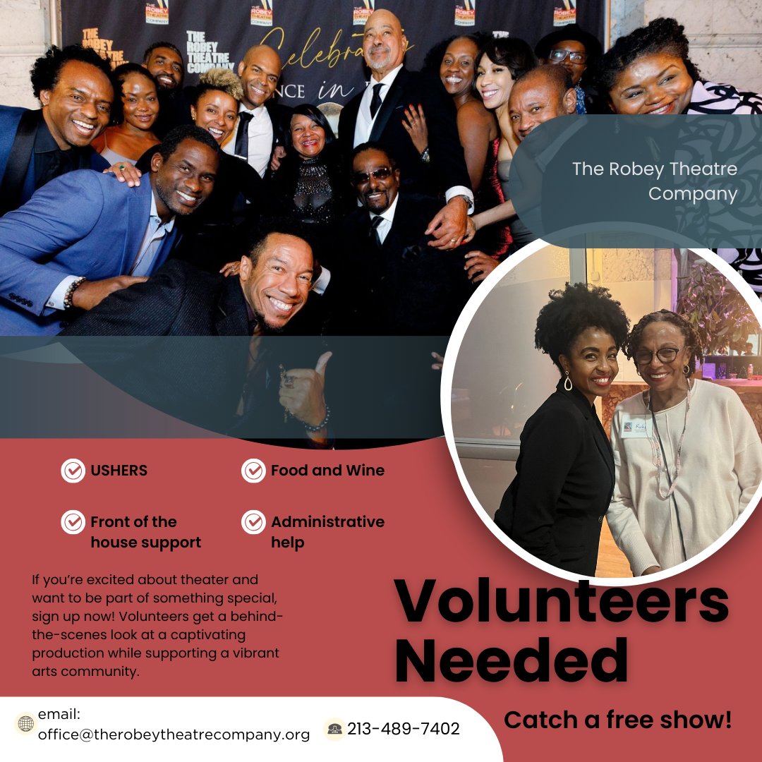 robeytc's tweet image. We invite you to join us. Together, we can continue to create powerful theatre that inspires, educates, and uplifts. To learn more or get involved, please contact:
Akosua Hobert, FOR Coordinator akosua2010@hotmail.com