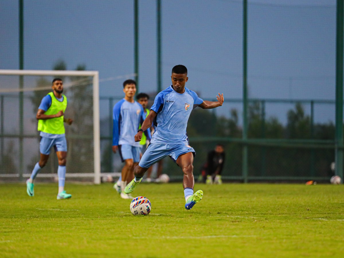KhelNow's tweet image. Take a sneak peek at the Indian senior men&apos;s football team&apos;s training camp in Bengaluru! 

#IndianFootball #IndianFooballTeam #BlueTigers