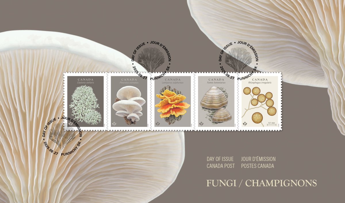Oh man new fungi stamps, gotta get these.
