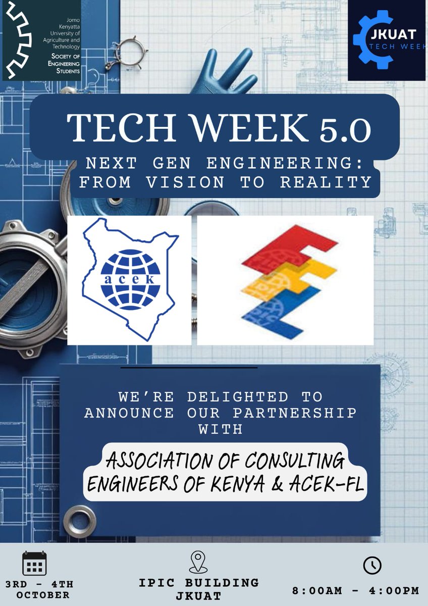 jkuatses's tweet image. 🎉 BIG NEWS: *SES X ACEK FL* ! We’re proud to announce our official partnership with the ACEK FL  for Tech Week 5.0: 

Registration link: forms.gle/bjykLXinfugZvi…

Expect: ✅ mentorship sessions  ✅ Networking with industry leaders ✅ Certification opportunities 

#TechWeek5.0