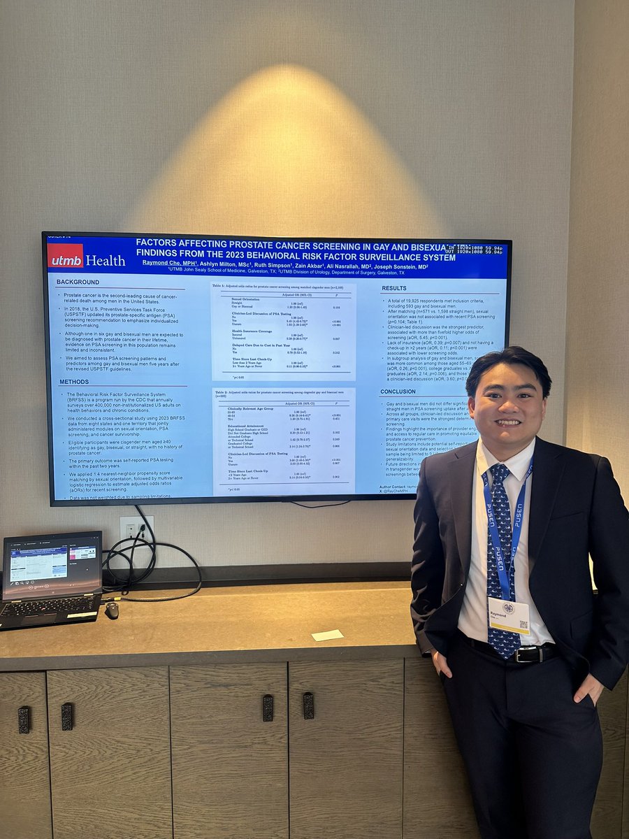 RayCheMPH's tweet image. Fantastic weekend presenting at @SCSAUA! Honored to have the opportunity to showcase my work with @UTMBUrology and learn about amazing projects by my peers and future colleagues! #SCSAUA25