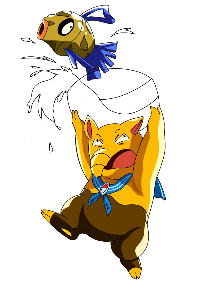 Nov_productions's tweet image. #Pokemon #feebas #drowzee