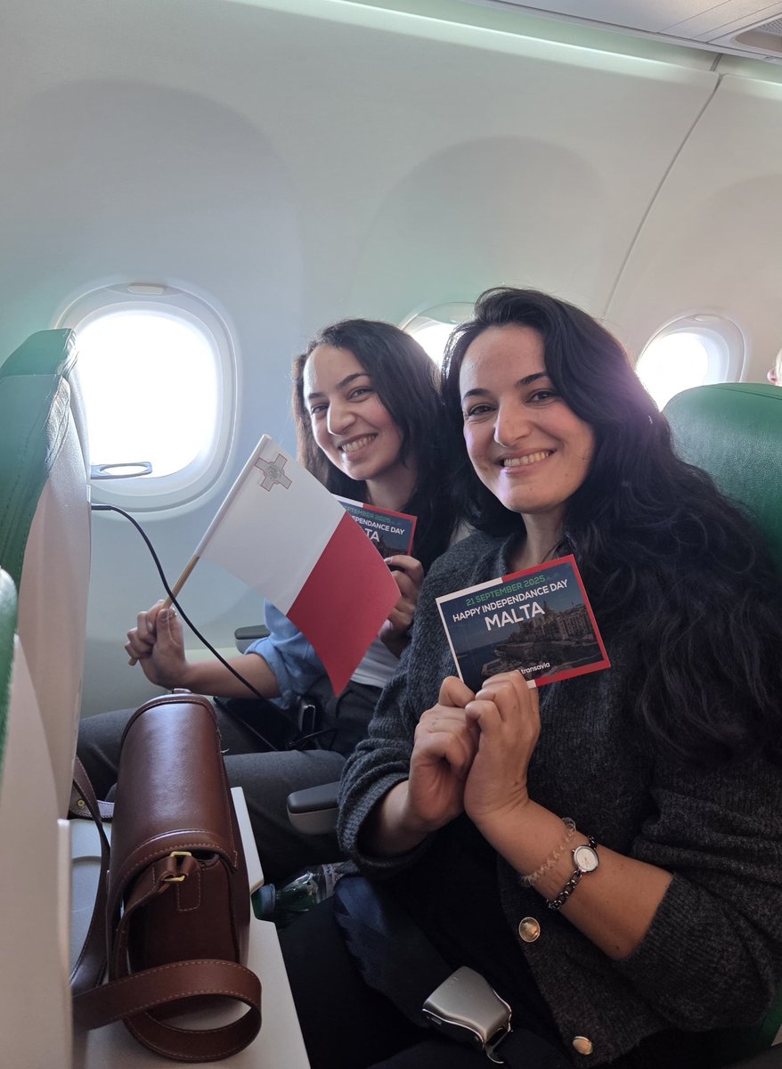 transaviaFR's tweet image. Fêter Malte en plein vol ? Challenge accepted ✅
Merci aux équipages 💚
 
#Transavia #Malte #FêteNationale #AnimationsÀBord