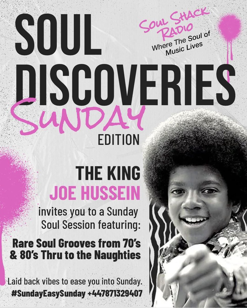 KingJayZim's tweet image. Wind down your weekend with #SoulShackRadio 🎶

Easy vibes, smooth grooves &amp;amp; classic lovingtons from the 70s, 80s, the noughties right up to today’s soul jams. Perfect company whether you’re cruising the highway, in the kitchen, or just chilling with family &amp;amp; friends.