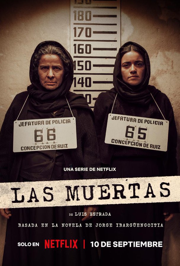Silnari's tweet photo. Vi “Las Muertas “en Netflix. 
Qué maravilla el guion y el estilo cinematográfico  que le aporta el director y la fotografía son excelentes.
Una serie de 6 capítulos largos que están tan bien contados que podrían ser 6 películas distintas .
Está basada en hechos reales sobre dos hermanas que regenteaban burdeles en la década del 60 en México. 

Es maravillosa.