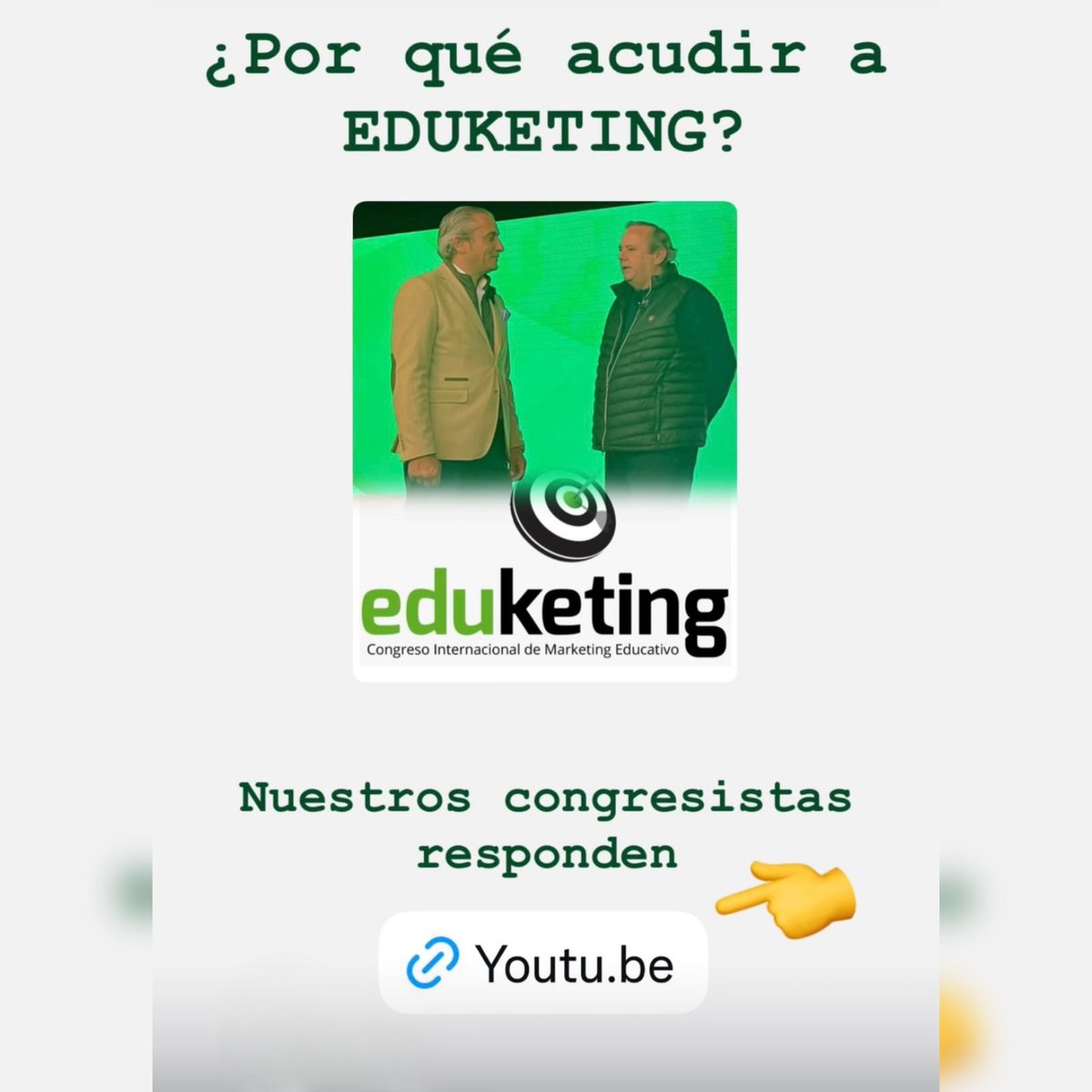 ¿Por qué tenemos que estar en #eduketing? 
🎯Nuestros #congresistas responden 👉 youtu.be/sEWzgSu9z1w