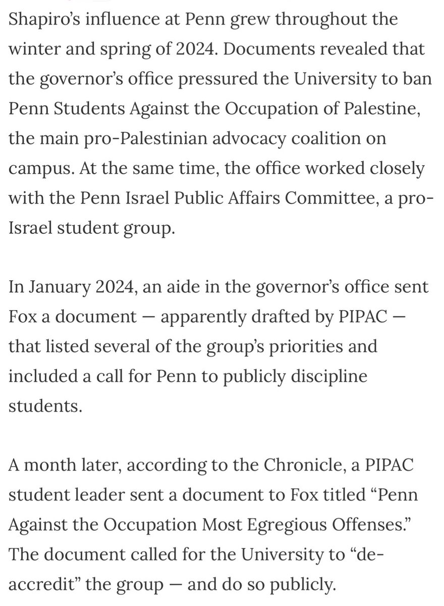 adamjohnsonCHI's tweet image. You mean the Gov. Josh Shapiro who directly intervened to snuff out Gaza activism on college campuses and ban organizations engaged in completely nonviolent protest activity?  That Gov Shapiro, who’s now warning about authoritarian crackdowns on speech? thedp.com/article/2025/0…