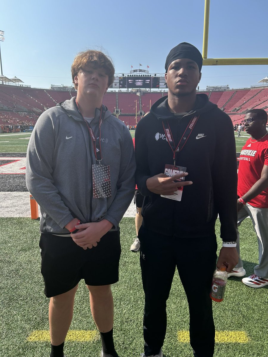 Brock Baumann (@brockbaumann76) on Twitter photo I really appreciate <a href="/LouisvilleFB/">Louisville Football</a> for having me down!! I had an amazing time and can’t wait to be back!
<a href="/Coach_Franke/">Josh Franke</a> <a href="/Mark__Porter/">ScoutingOhio.com - 247 Sports - Bucknuts</a> <a href="/AllenTrieu/">Allen Trieu</a> <a href="/270Gridiron/">270 Gridiron 🏈</a> <a href="/JaredLuginbill/">Jared Luginbill</a> <a href="/Bryan_Ault/">Bryan Ault - Midwest Scout</a> <a href="/mickdwalker/">Mick Walker</a> <a href="/JeffBrohm/">Jeff Brohm</a> <a href="/CoachROwens/">Richard Owens</a> I really appreciate <a href="/LouisvilleFB/">Louisville Football</a> for having me down!! I had an amazing time and can’t wait to be back!
<a href="/Coach_Franke/">Josh Franke</a> <a href="/Mark__Porter/">ScoutingOhio.com - 247 Sports - Bucknuts</a> <a href="/AllenTrieu/">Allen Trieu</a> <a href="/270Gridiron/">270 Gridiron 🏈</a> <a href="/JaredLuginbill/">Jared Luginbill</a> <a href="/Bryan_Ault/">Bryan Ault - Midwest Scout</a> <a href="/mickdwalker/">Mick Walker</a> <a href="/JeffBrohm/">Jeff Brohm</a> <a href="/CoachROwens/">Richard Owens</a>