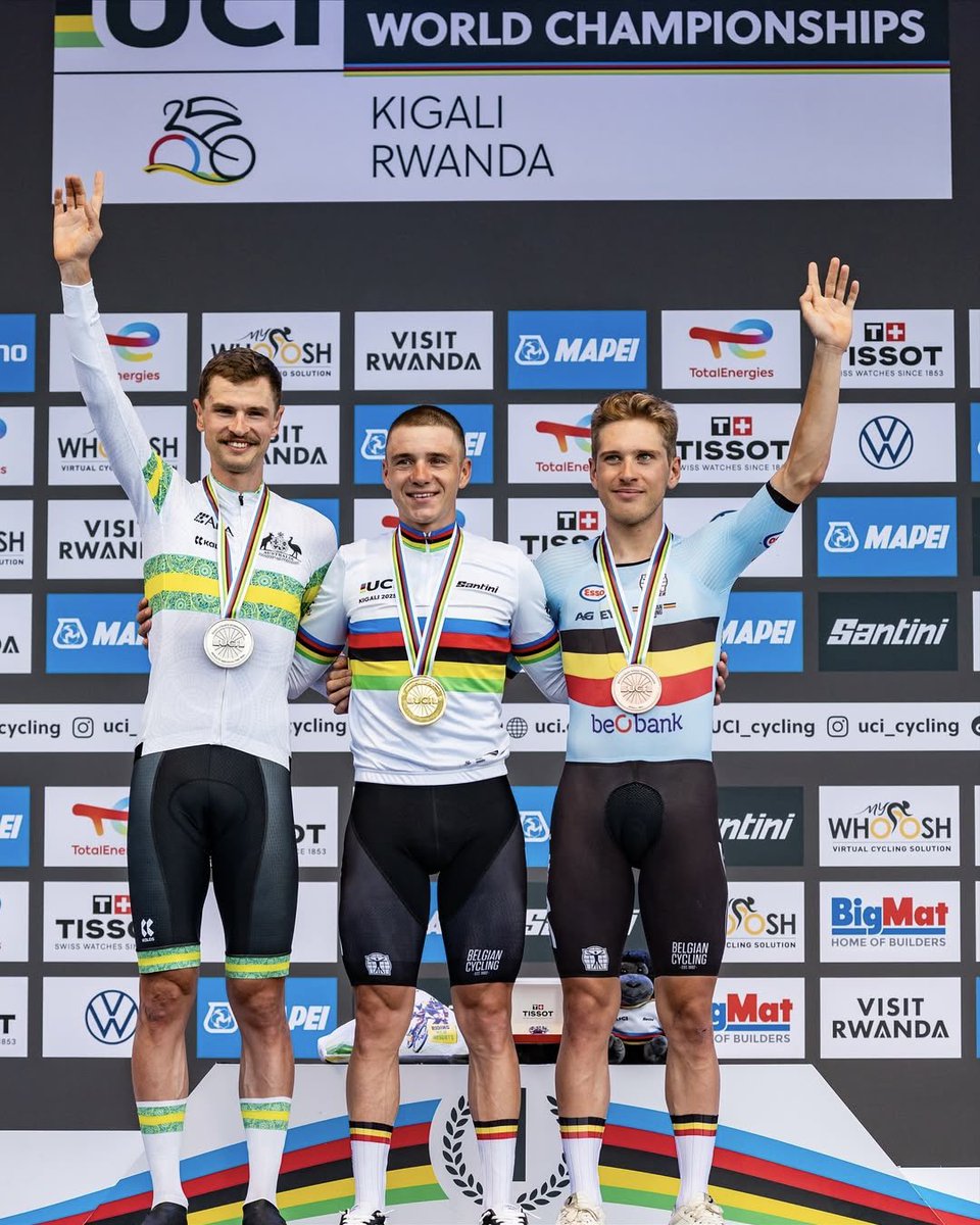 SEGcycling's tweet image. SILVER AT THE WORLD CHAMPS 🌈

@JayVine3 delivers an outstanding performance and takes the silver medal at the TimeTrial World Championships in Kigali. Incredible Jay, enjoy this one 👏