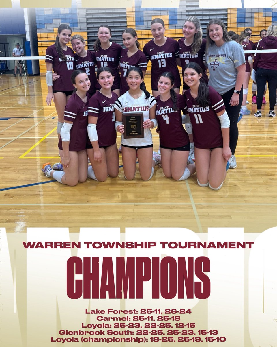 Congratulations to FR A for taking 1st at the Warren Township Tournament this weekend!