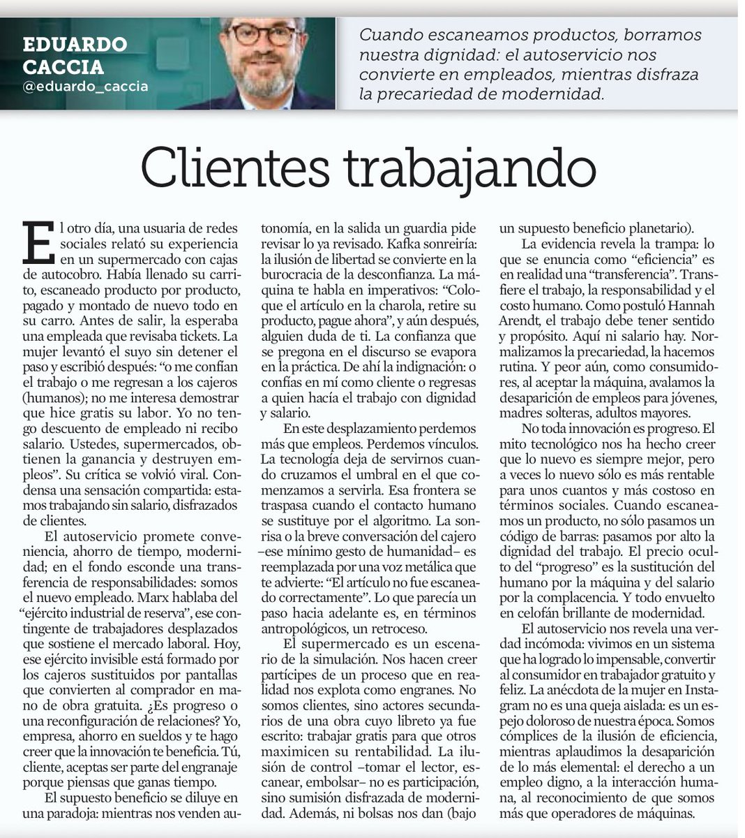 rramireznava's tweet image. Clientes trabajando de @eduardo_caccia vía @Reforma #automatizacion #Tecnología #innovación #autoservicio #trabajo
