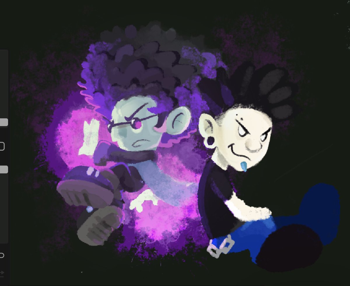 heavy wip

will be fun to paint the other goth punks 👽someday