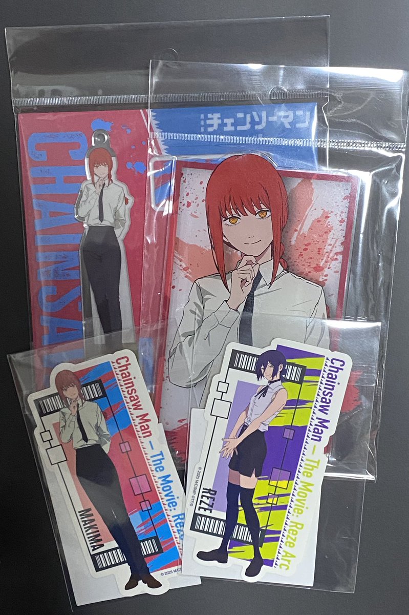 チェンソーマンの映画最高だった❣️ 入場特典変わるたびに観に行くぞ‼️