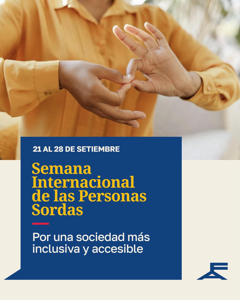 Semana Internacional de las Personas Sordas
Seguimos construyendo juntos y juntas un país más inclusivo, accesible y con derechos para todas y todos.