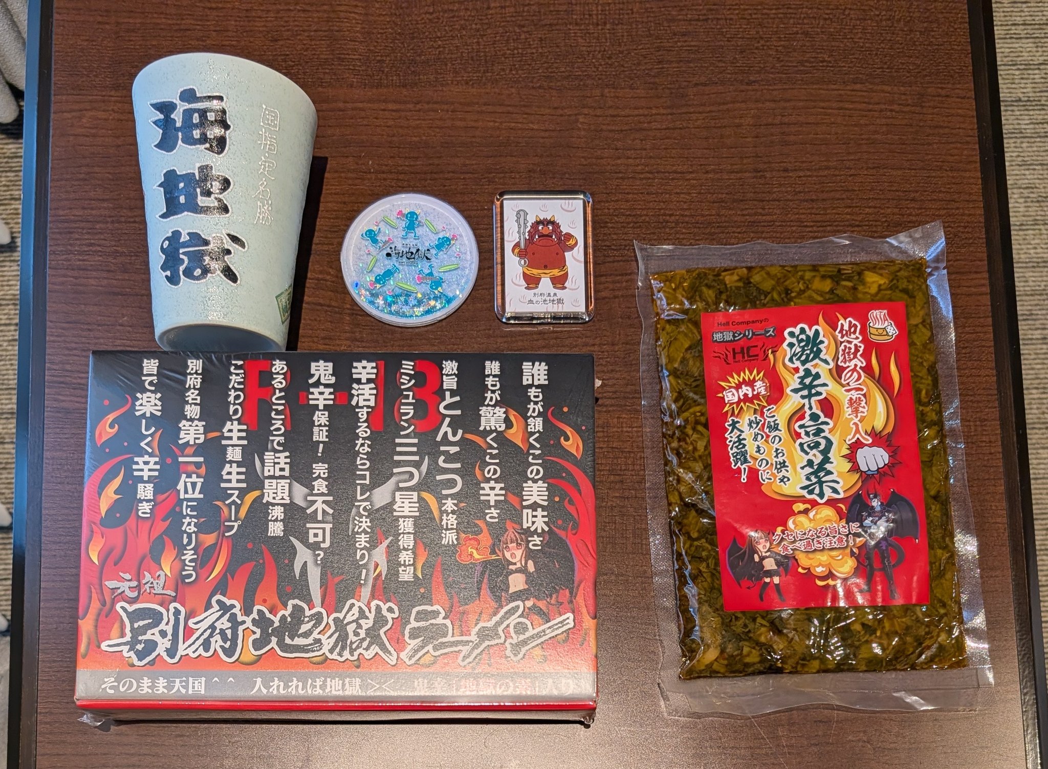西郷どん似のジャンボ福助(当時物) ＆ 可愛らしいミニ福助の2点