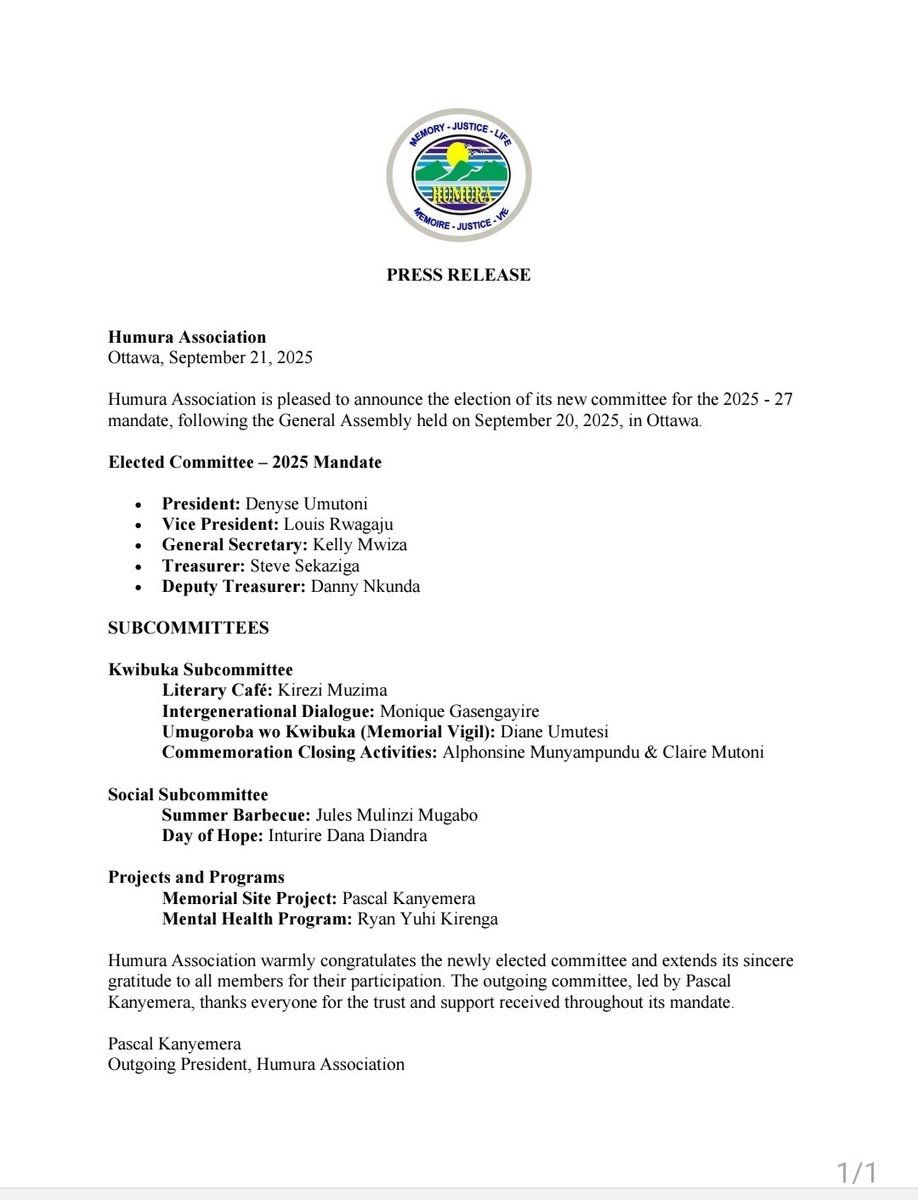 Association Humura Association tweet media