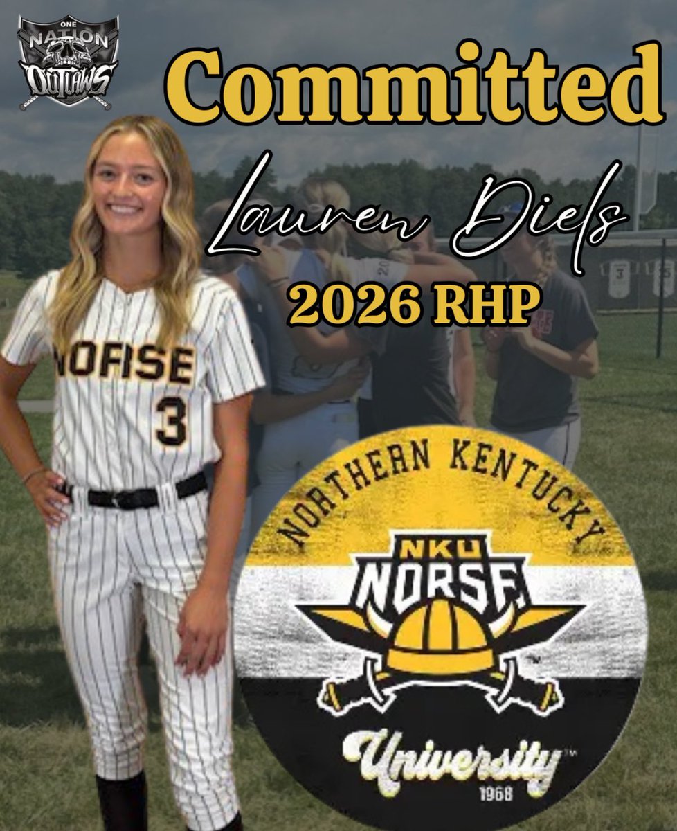 Committed Alert❤️‍🔥
Congrats <a href="/lauren_diels/">Lauren Diels</a> on your commitment to <a href="/NKUNorseSB/">NKU Softball 🥎</a> NO ONE put n more work in this process and trusted it more! We are so excited!  <a href="/OhioOutlaws/">Ohio Outlaws</a>