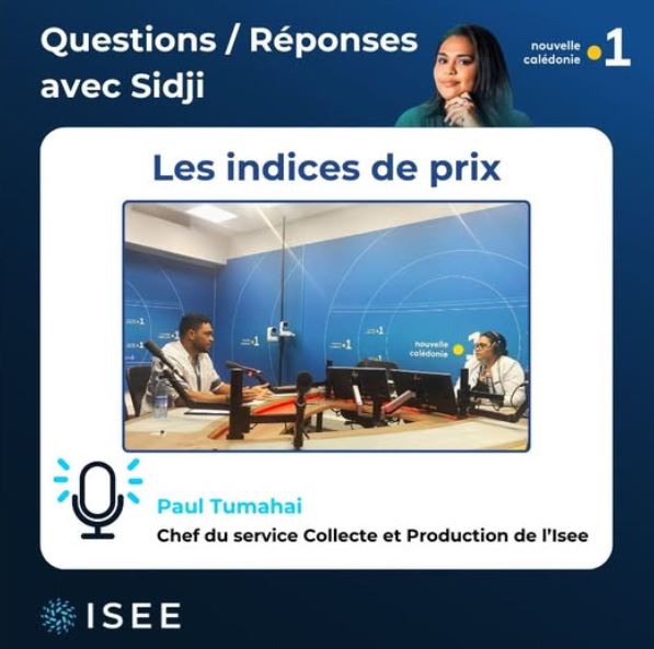 Vendredi sur <a href="/nc1ere/">Fil info NC1ère</a>, Sidji CHIMENTI recevait Paul TUMAHAI, chef du service Collecte et Production à l'Isee, pour tout comprendre sur les #indices de #prix.
🎙️ 𝗥𝗲𝗽𝗹𝗮𝘆 de l'émission Questions/Réponses (8h–9h) : la1ere.franceinfo.fr/nouvellecaledo…