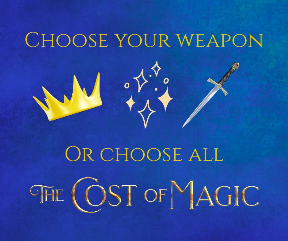 LJEvias's tweet image. Which one would you choose: 👑 crown, ⚔️ sword, or ✨ magic?

In #TheCostOfMagic, sometimes the only way to survive is to master them all.

#FantasyBookshelf #BookishLife #EpicFantasy #SchemingAndSurvival #TheIntrigueOfMagic