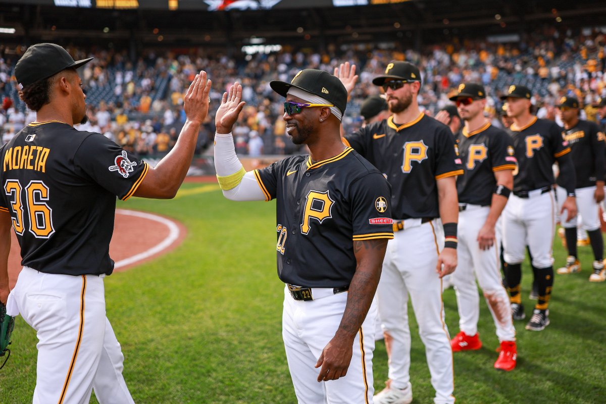 The Pirates have not allowed a run in 2025 while wearing the Alt Black 'P' jersey. #stats