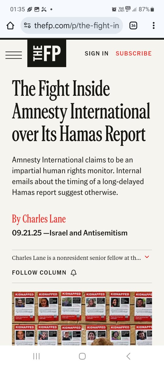 Danielle Haas (@daniellehaas01) on Twitter photo After 2 years, Amnesty still has not issued its Oct 7 report. Why? Staff said exposing mass murder might “help Israel.” This is what has become of the "impartial," "rigorous" self-appointed standard bearers of human rights. Shameful cesspits of unabashed politics. <a href="/amnesty/">Amnesty International</a> After 2 years, Amnesty still has not issued its Oct 7 report. Why? Staff said exposing mass murder might “help Israel.” This is what has become of the "impartial," "rigorous" self-appointed standard bearers of human rights. Shameful cesspits of unabashed politics. <a href="/amnesty/">Amnesty International</a>