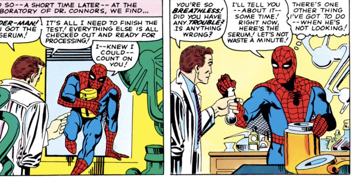 zennarg's tweet image. &amp;gt;there&apos;s one other thing I&apos;ve got to do--when he&apos;s not looking!
did Spider-Man need to pee?
