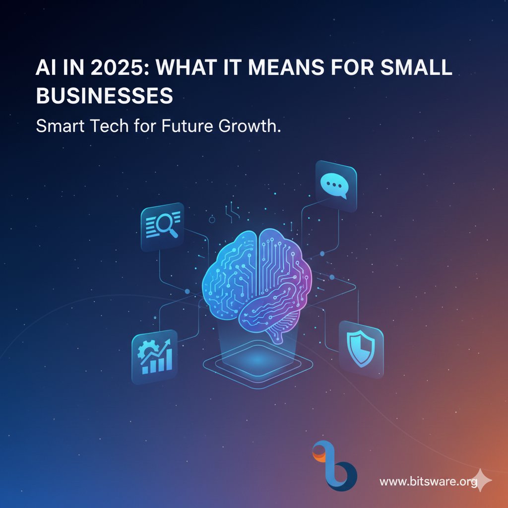 _bitsware's tweet image. 🚀 AI in 2025: Impact on Small Biz

 By 2025, AI will boost small biz with:
✅ Smarter decisions
✅ Cost-effective automation
✅ Personal customer exp
✅ Enhanced data security
Bitsware sees AI as growth driver. Ready to adapt? 

#AI #AI2025 #SmallBiz #DigitalTransform #Bitsware