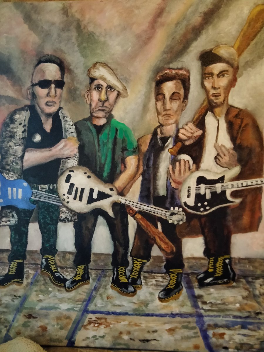 ted_cantu's tweet image. New work.... Putting the finishing details on these #TheNewYorkDolls #TheClash #TheDamned @PunkRockClub  #TedCantu artwork, #art and more are coming up.