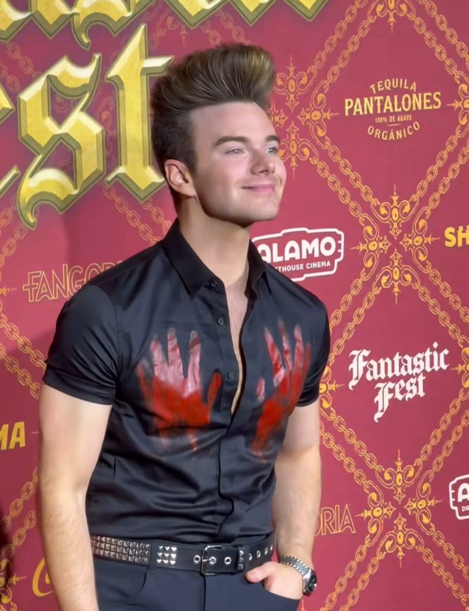 Darren Criss when asked if he put the red paint on Chris Colfer’s shirt:

“Yeah, that was me.”