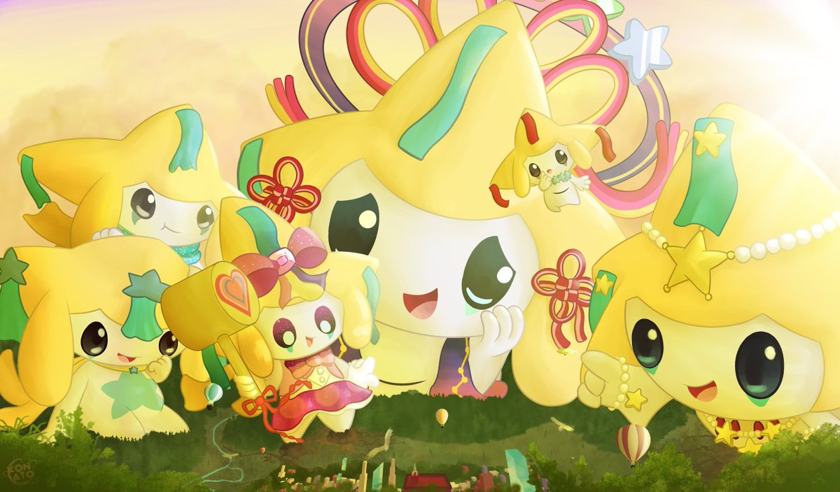 Plenty of massive Jirachi!

A Commission made by <a href="/_Konato_/">Konato</a> , of all my jirachi being quite! massive! cuties!

Just wanted a group pic with all those jirachi cuties of mine,from left to right,Platyum,Jichia in top of Platyum, Popstar,Wishing star jirachi,Kiantic,and Grande Etoile!