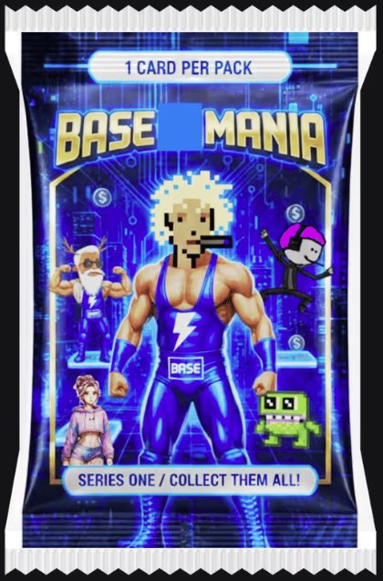 Let's do a pak giveaway $BNKR fam. Look at that handsome dude on the top left!

🔵 1 Base Mania Unopened Pak
🔵 Comment: Let's get ready to rumble
🔵 Like + RT

I'll transfer it to the winner via <a href="/bankrbot/">Bankr</a> later today