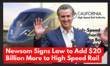 BILLIONS traced to Gavin Newsom , DNC, NGO's
 from High Speed rail project.