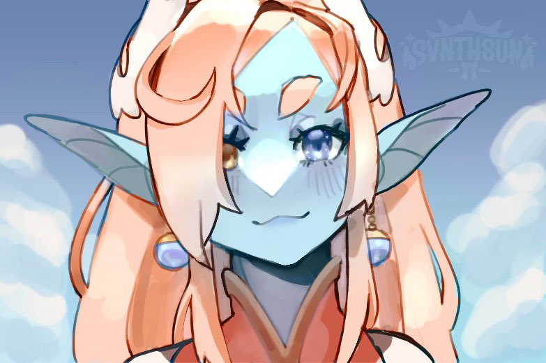 svnthsun's tweet image. Trying a new art process :]