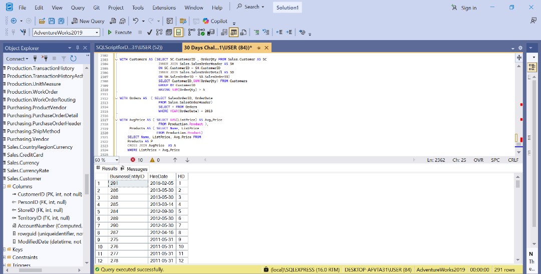 Rofeeah_Tijani's tweet image. 🚀 Day 17 of my #30DaysSQLChallenge 🚀
Today’s focus: Common Table Expressions (CTEs)
A CTE is a temporary named result set that exists only within the query that follows it.
Working with CTEs today helped me break complex queries into smaller steps instead