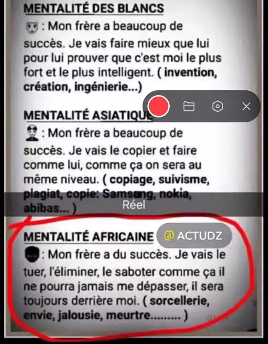 Sorcellerie, envie, jalousie, meurtre etc…